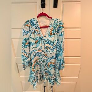 Marie Oliver Molly dress in dizzy blue